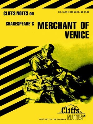 CliffsNotes on Shakespeare's The Merchant of Venice - ebook